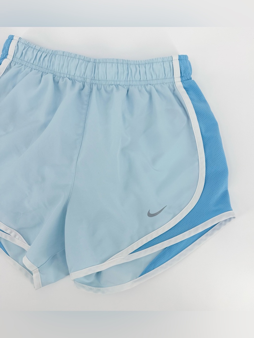 Nike Dri-FIT Tempo Running Shorts Light Blue White Size XS Mesh Athletic - Picture 4 of 4